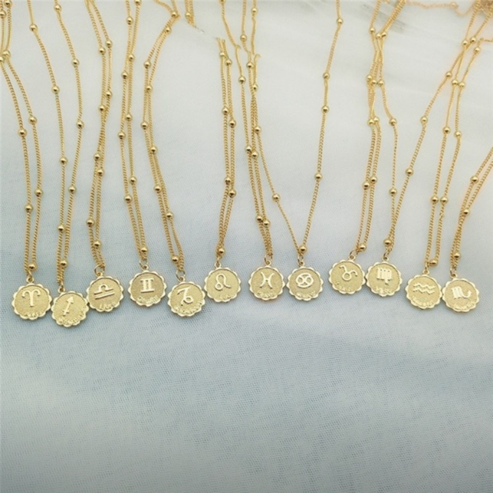 Cancer Gold Stainless Steel Necklace